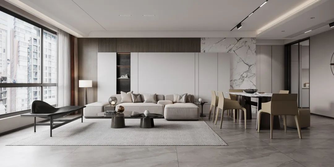 南宫28质感砖客厅装修效果图